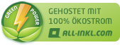 gehostet mit 100% Ökostrom